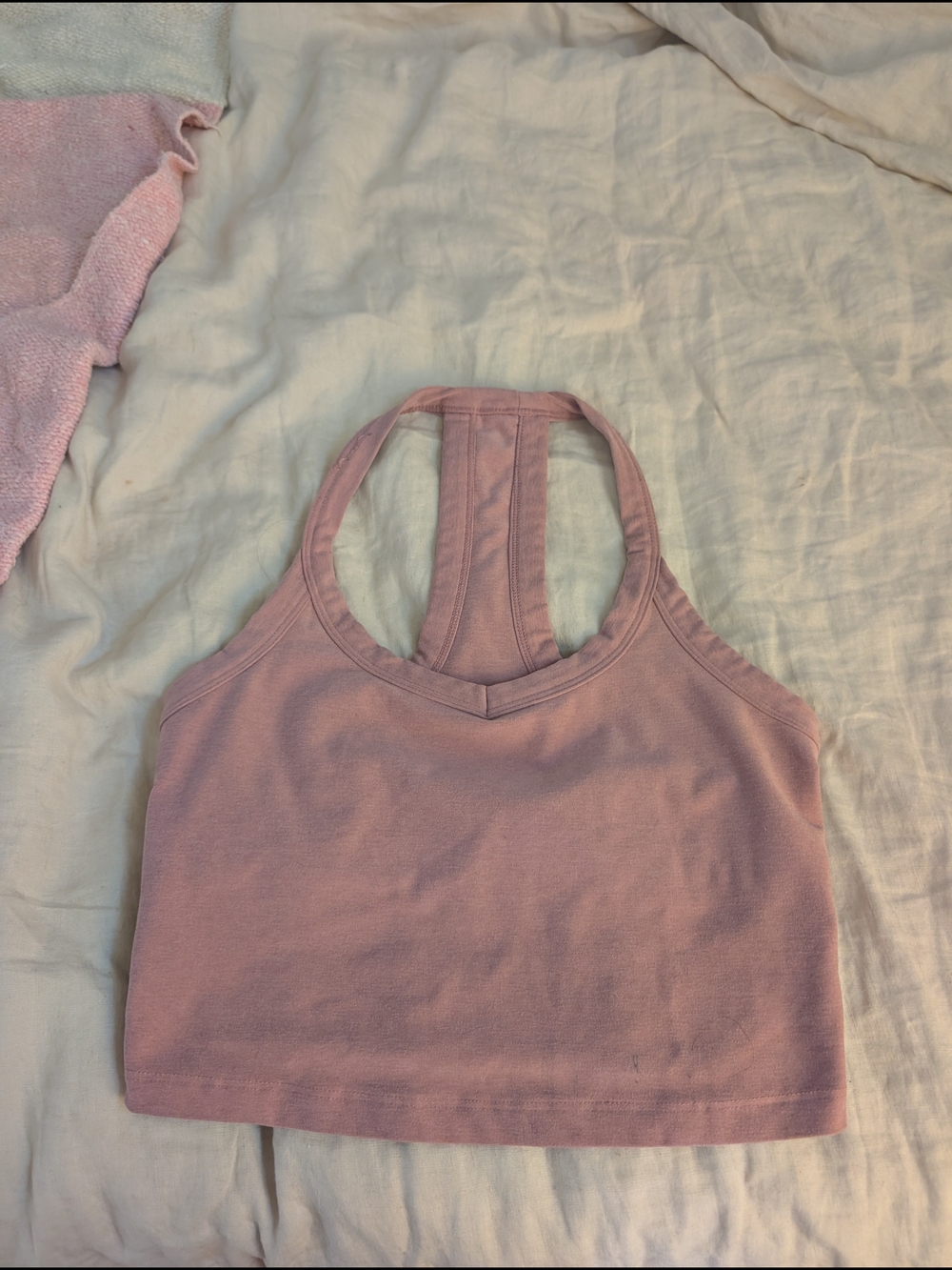 Beyond Yoga Mauve Racerback Crop Top
